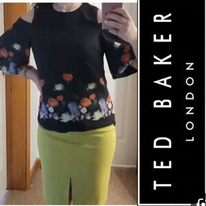 COPY - Ted Baker Amarga Kensington Cold-Shoulder Top